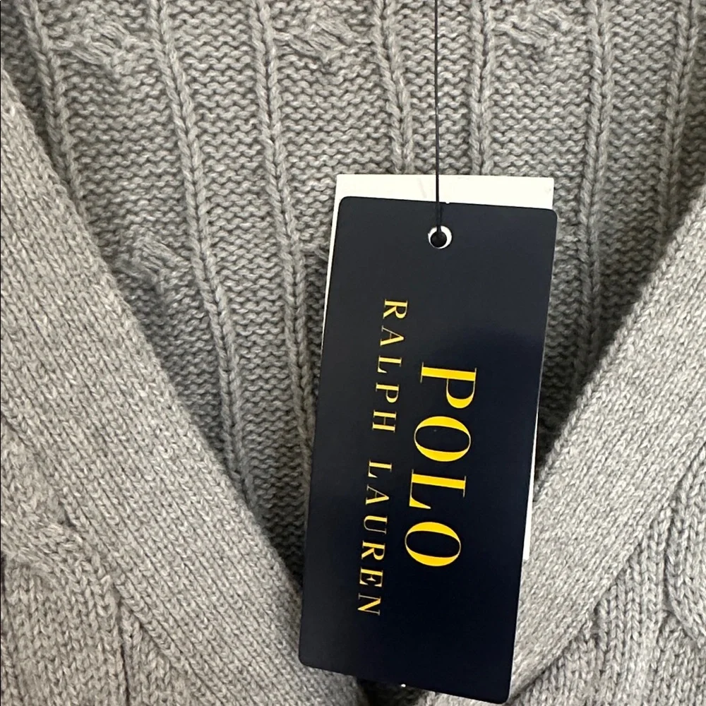 Polo by Ralph Lauren Cable Knit V-Neck Cardigan